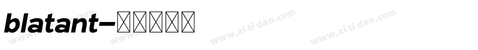 blatant字体转换