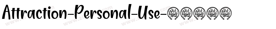 Attraction-Personal-Use字体转换