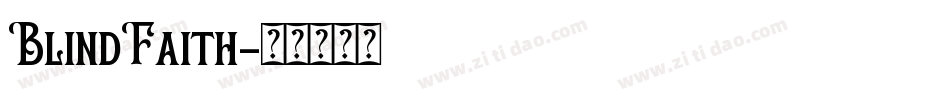 BlindFaith字体转换