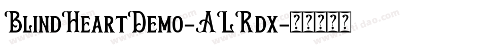 BlindHeartDemo-ALRdx字体转换