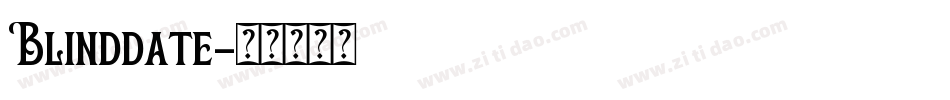 Blinddate字体转换