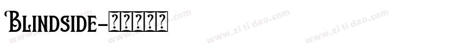 Blindside字体转换