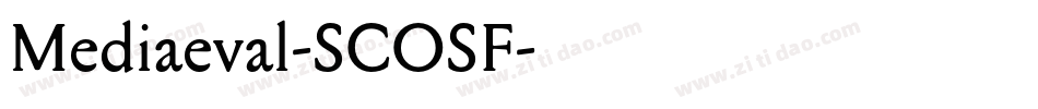 Mediaeval-SCOSF字体转换