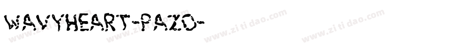 WavyHeart-pAZO字体转换