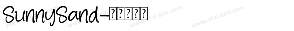 SunnySand字体转换