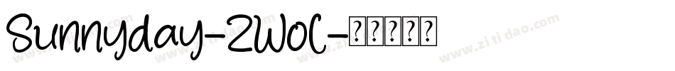 Sunnyday-2Wol字体转换