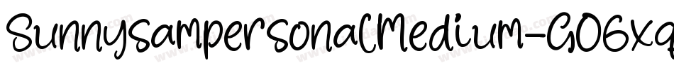 SunnysampersonalMedium-GO6xq字体转换