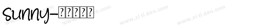 sunny字体转换
