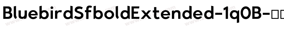 BluebirdSfboldExtended-1q0B字体转换