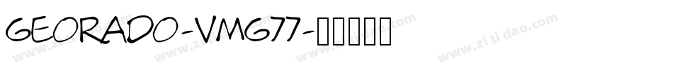 Georado-vmg77字体转换