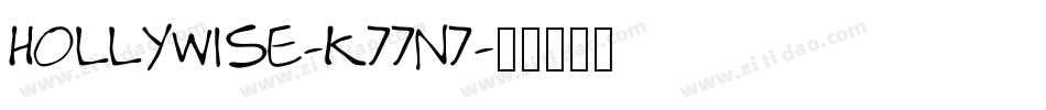 Hollywise-K77n7字体转换