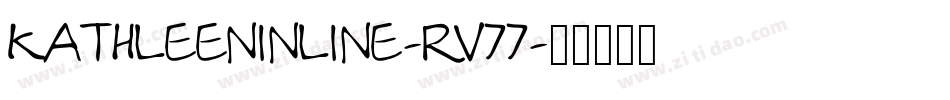 Kathleeninline-rv77字体转换