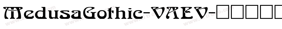 MedusaGothic-VAEV字体转换