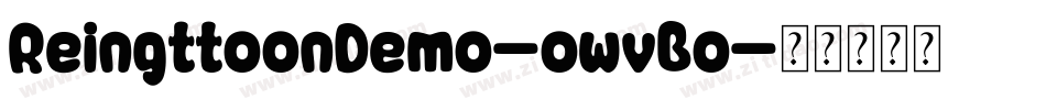 ReingttoonDemo-owvBo字体转换