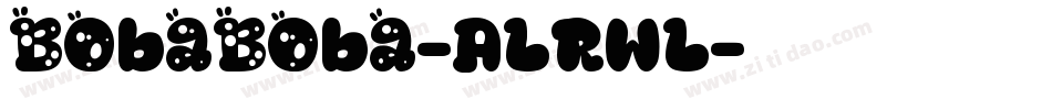 BobaBoba-ALRwL字体转换