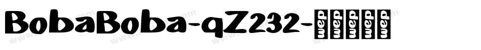 BobaBoba-qZ232字体转换