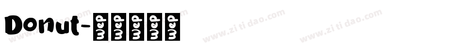Donut字体转换