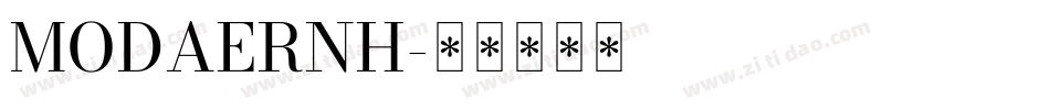 MODAERNH字体转换