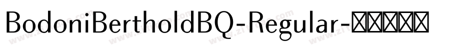 BodoniBertholdBQ-Regular字体转换
