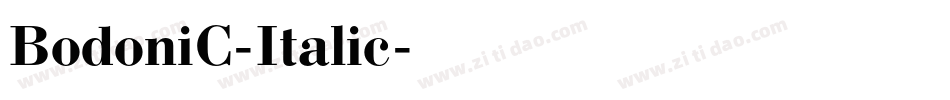 BodoniC-Italic字体转换