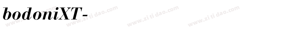bodoniXT字体转换