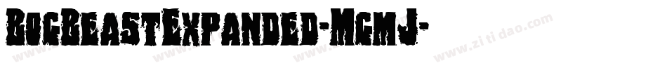 BogBeastExpanded-MgmJ字体转换
