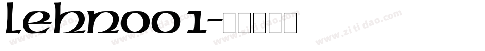 LEHN001字体转换