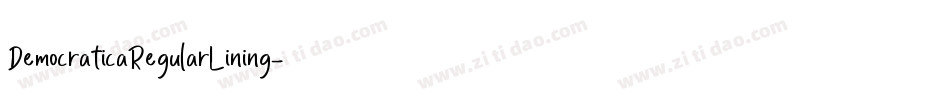 DemocraticaRegularLining字体转换