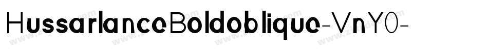 HussarlanceBoldoblique-VnY0字体转换