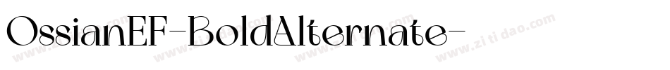 OssianEF-BoldAlternate字体转换