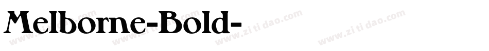 Melborne-Bold字体转换