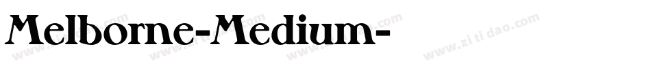 Melborne-Medium字体转换