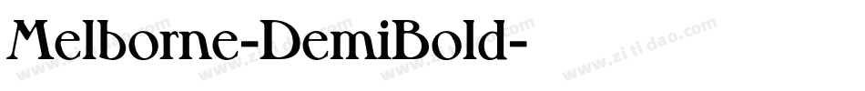 Melborne-DemiBold字体转换