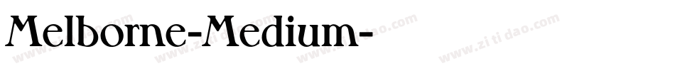 Melborne-Medium字体转换