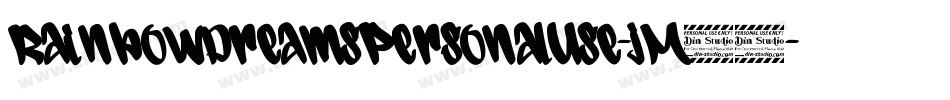 RainbowDreamsPersonalUse-jM20字体转换