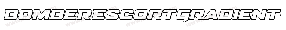 BomberEscortGradient-p7ZWa字体转换