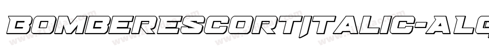 BomberEscortItalic-ALG22字体转换