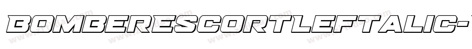 BomberEscortLeftalic-ywLl2字体转换