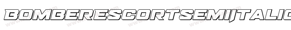 BomberEscortSemiItalic-VGzp6字体转换