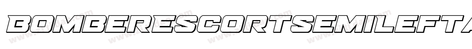 BomberEscortSemiLeftalic-ZVE1x字体转换