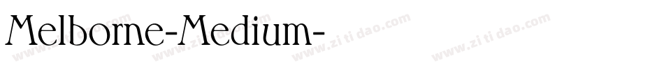 Melborne-Medium字体转换