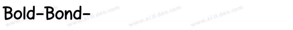Bold-Bond字体转换