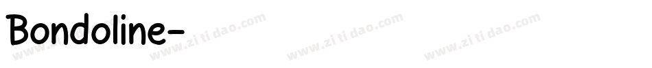 Bondoline字体转换