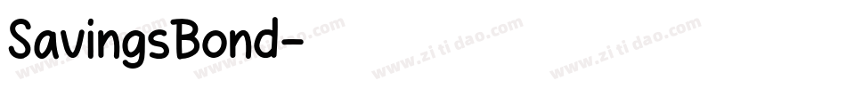 SavingsBond字体转换