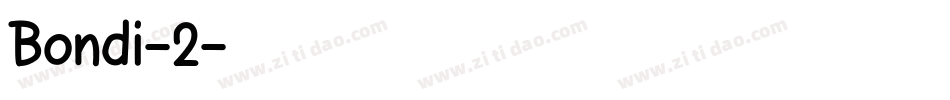 Bondi-2字体转换