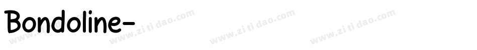 Bondoline字体转换