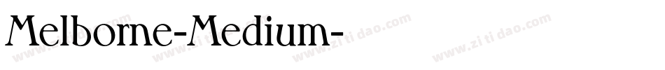 Melborne-Medium字体转换