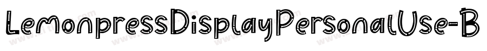 LemonpressDisplayPersonalUse-BWq5V字体转换 LemonpressDisplayPersonalUse-BWq5V字体转换