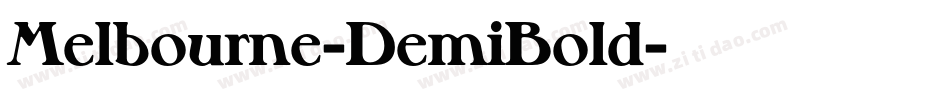 Melbourne-DemiBold字体转换