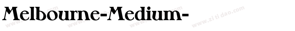 Melbourne-Medium字体转换